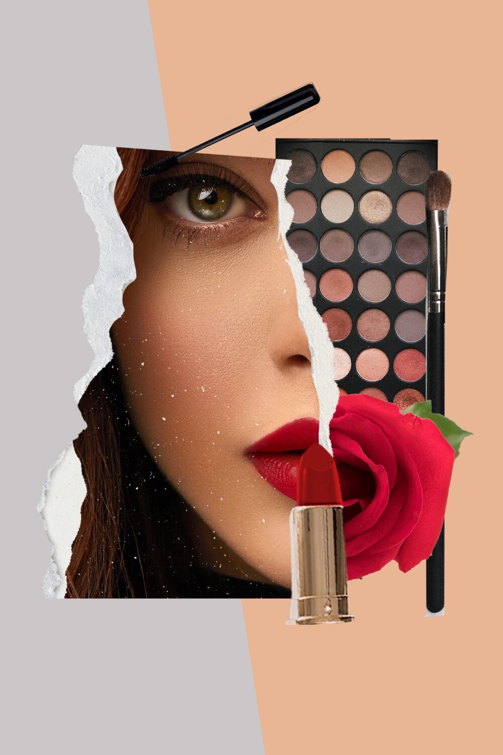 woman makeup collage Home Cosmetics
